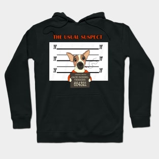 Jack Russel Terrier The Usual Suspect Dog Hoodie